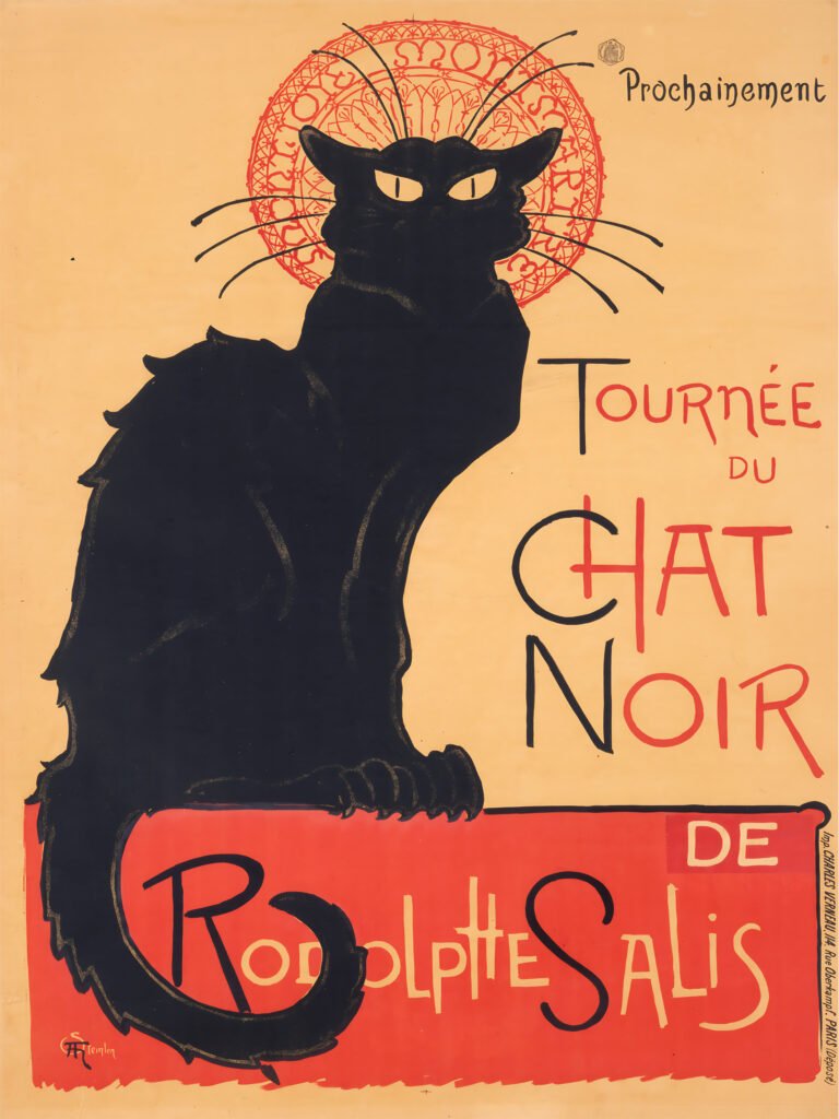 Tournee du Chat Noir, Le Chat Noir Theophile Steinlen poster