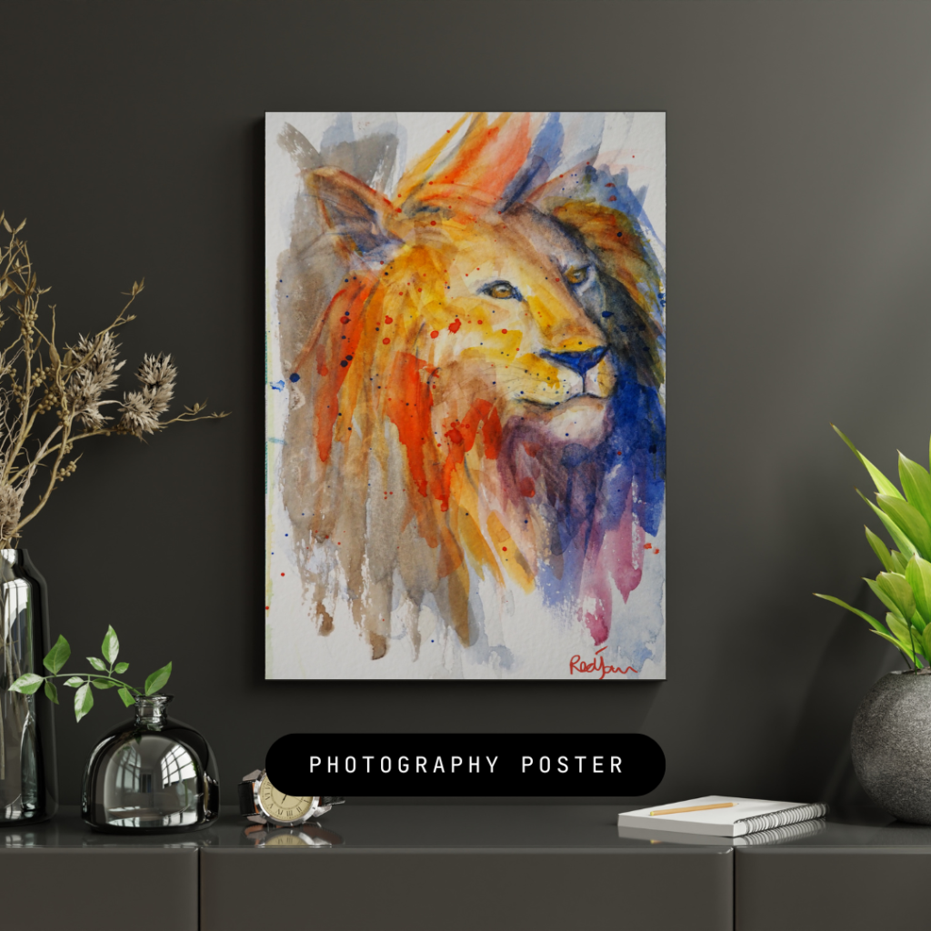 Original watercolour art RedJan Art